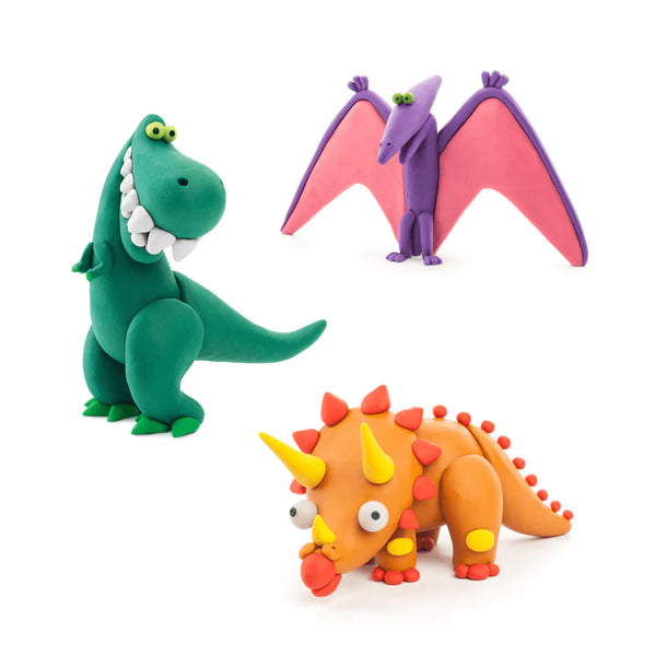 Hey Clay Dinosaures - Kit Pâte à Modeler 6 Couleurs, Sèche à L'air, Avec App Interactive Pour Enfants Dès 3 Ans - 12