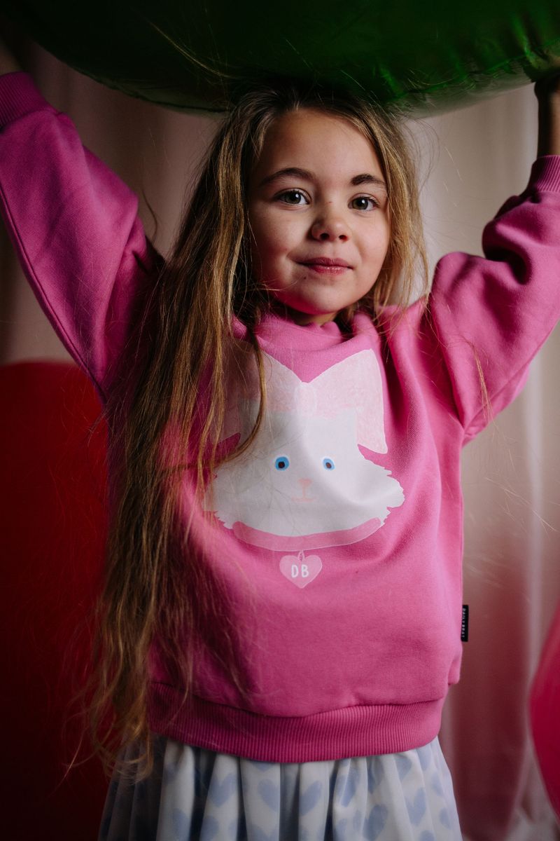 KITTY CAT  SWEATER ROSY REBEL