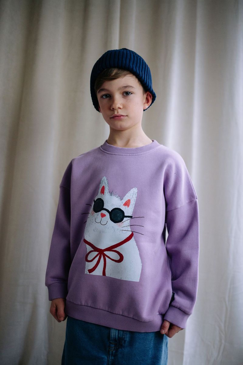 PURRLOCK HOLMES SWEATER LILAVENDER