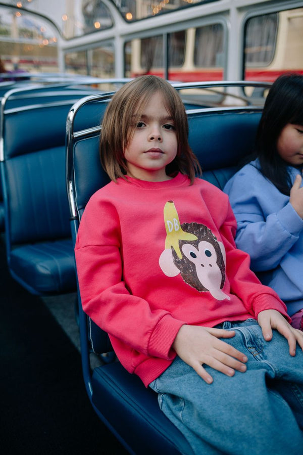 FUNKY KONG SWEATER BRIGHT ROSE