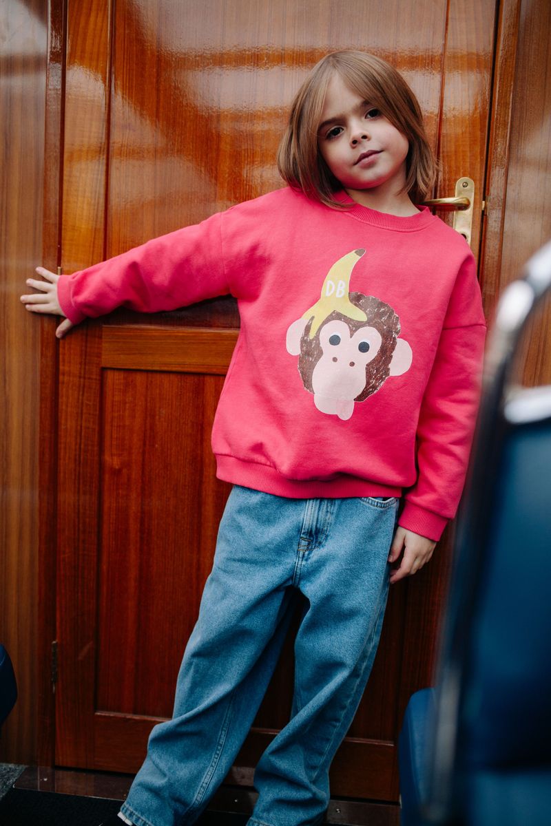 FUNKY KONG SWEATER BRIGHT ROSE