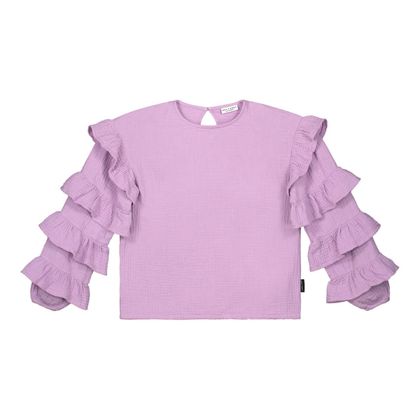LOLLY POP RUFFLE TOP LAVENDER HERB