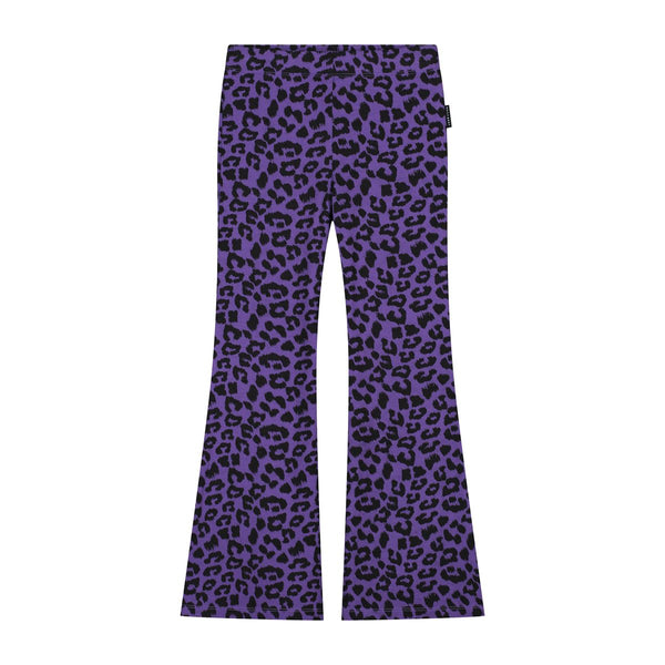 LEOPARD FLARED PURPLE
