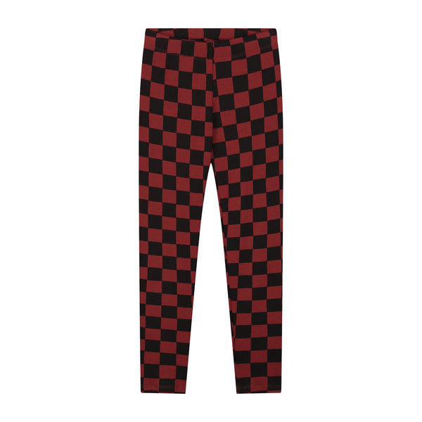 CHEERY CHECKED PANTS BROWN