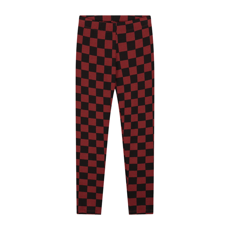 CHEERY CHECKED PANTS BROWN