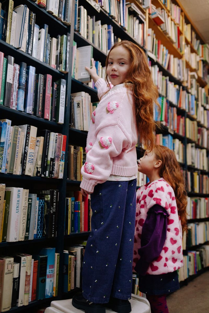 HEART CRUSH TEDDY VEST SOFT PINK