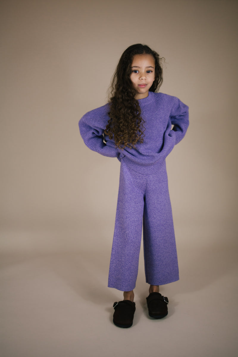 CHARLIE KNITTED PANTS LILAC