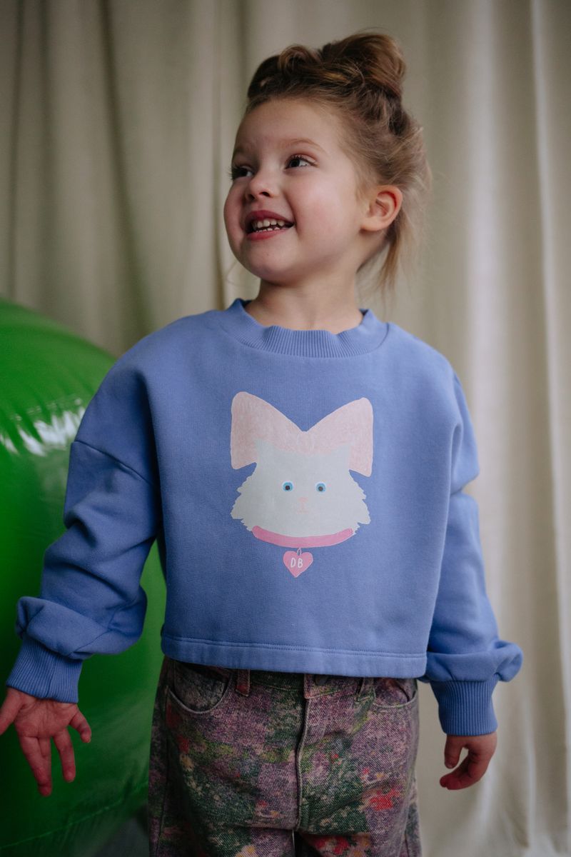 KITTY CAT CROPPED SWEATER PANSI PARASIDE