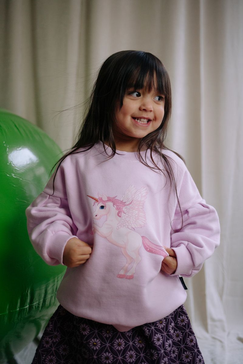 MARSHMALLOW UNICORN SWEATER FLUFFY PINK