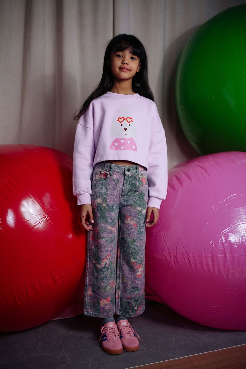CHEECKY FLOWER JEANS POPPY