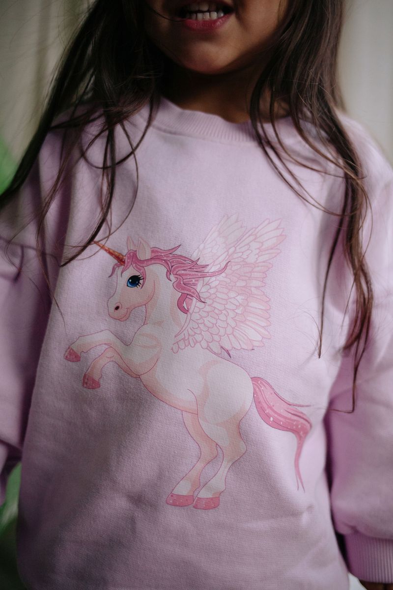 MARSHMALLOW UNICORN SWEATER FLUFFY PINK