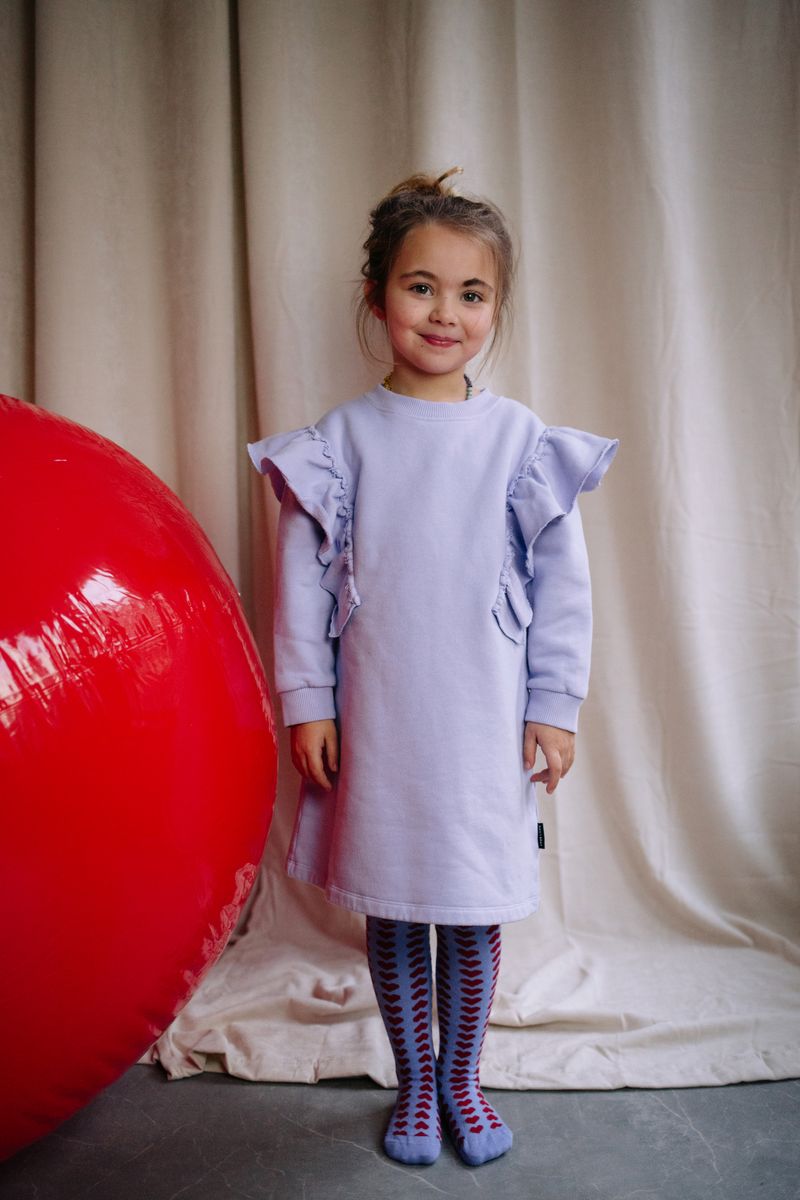 GALORE SWEAT DRESS LILACLOVE