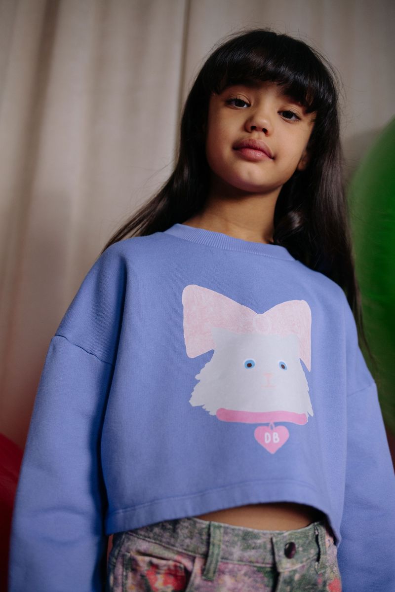 KITTY CAT CROPPED SWEATER PANSI PARASIDE