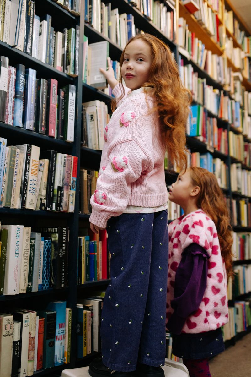 POOKIE CUPCAKE KNITTED CARDIGAN PINK