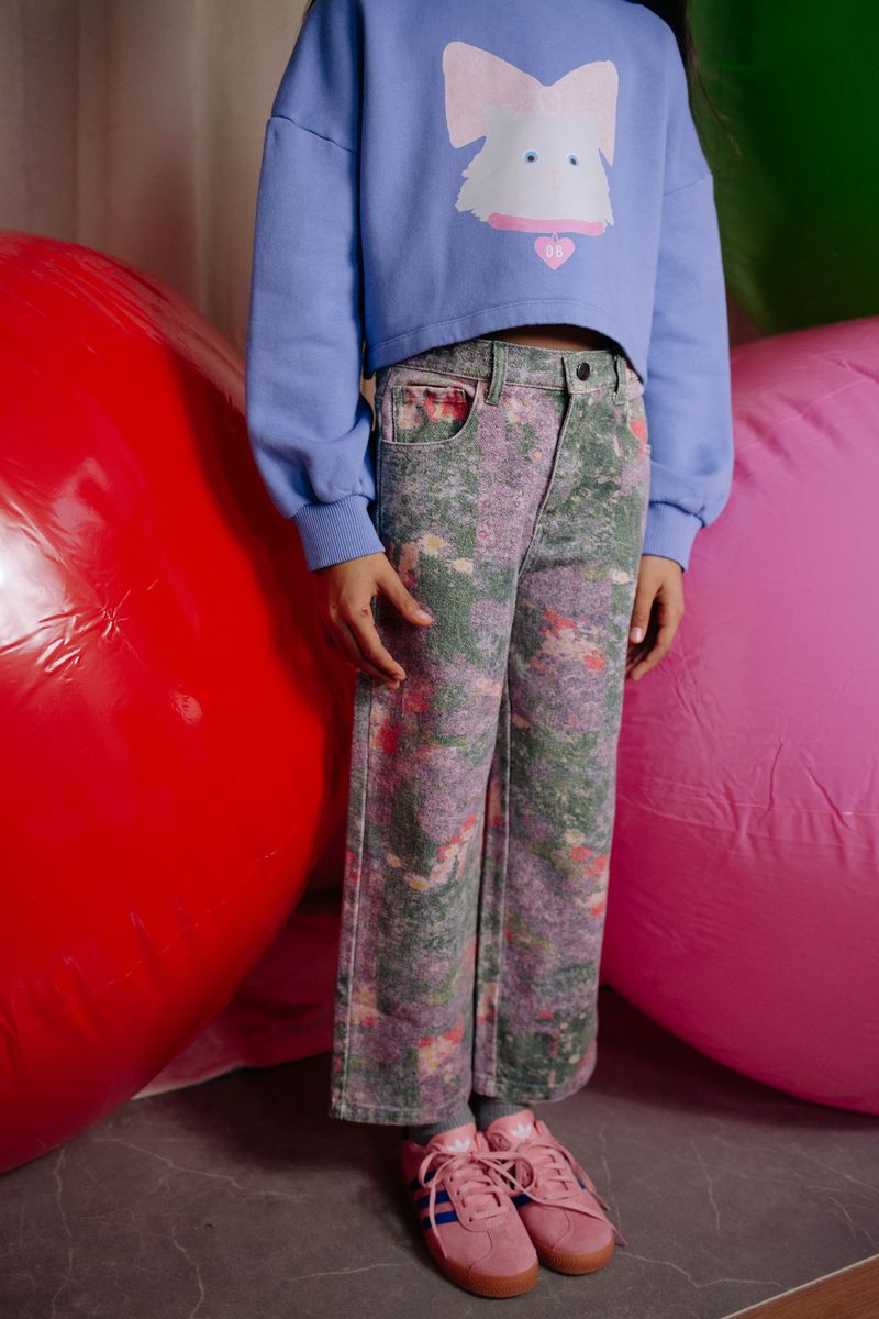 CHEECKY FLOWER JEANS POPPY