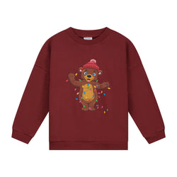 HOLIDAY BEAR SWEATER CHESTNUT