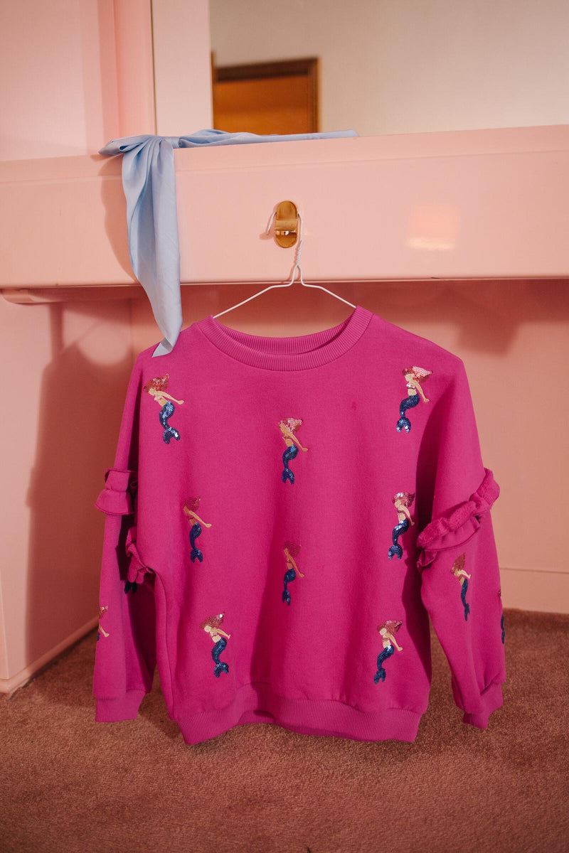 TWINKLE MERMAID SWEATER SNOW PINK Daily Brat