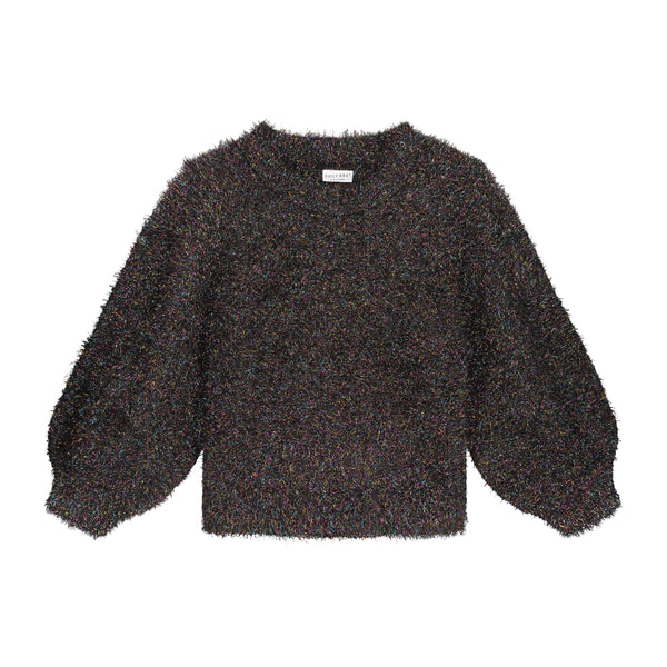 SHIMMER  GLITTER SWEATER STARDUST BLACK