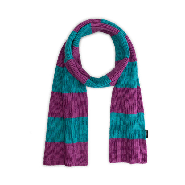 DOODLE STRIPED KNITTED SCARF WHIMSY