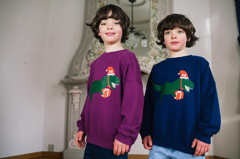 DAFFY DINO HOLIDAY SWEATER SKYLINE SERENADE