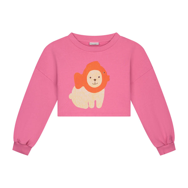 BLAZZY FISH CROPPED SWEATER ROSY REBEL