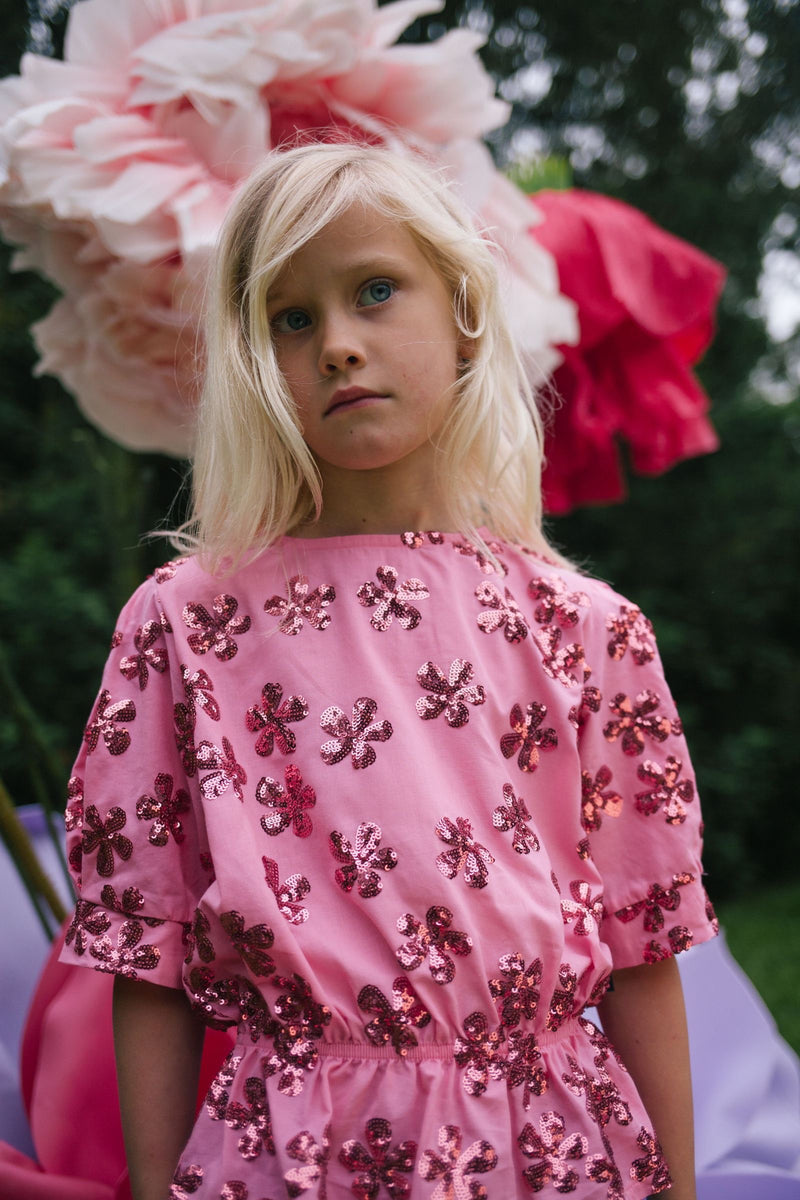 SPRINKLE FLOWER SHIRT SOFT WINKLE
