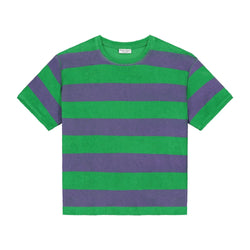 STRIPED TOWEL T-SHIRT PULLING GREEN