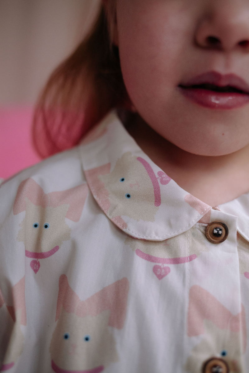 KITTY CAT BLOUSE PINKESQUE