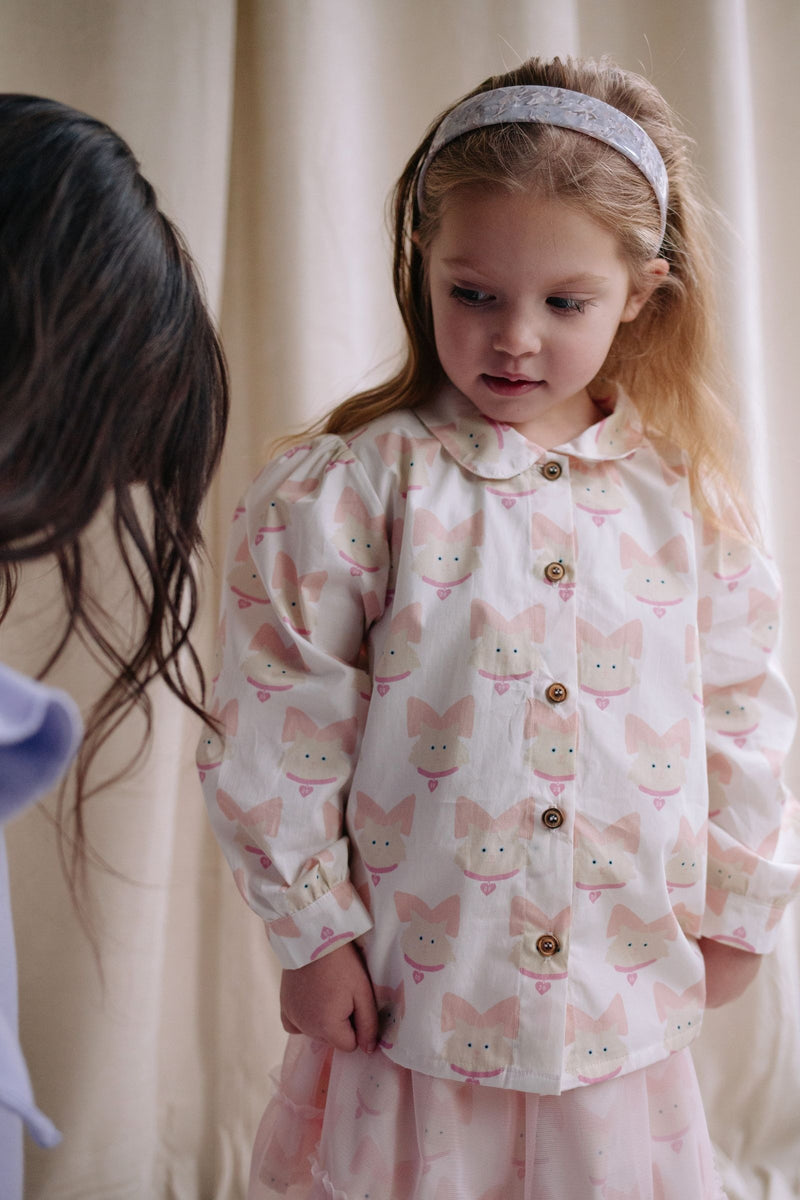 KITTY CAT BLOUSE PINKESQUE