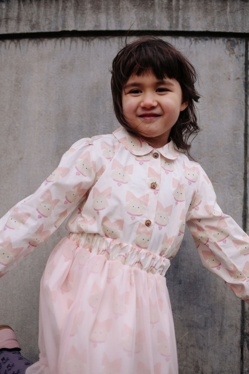 KITTY CAT BLOUSE PINKESQUE