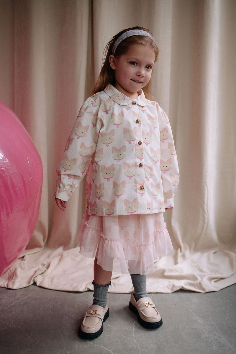 KITTY CAT BLOUSE PINKESQUE