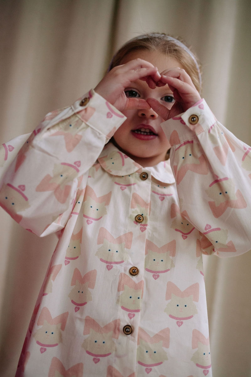 KITTY CAT BLOUSE PINKESQUE