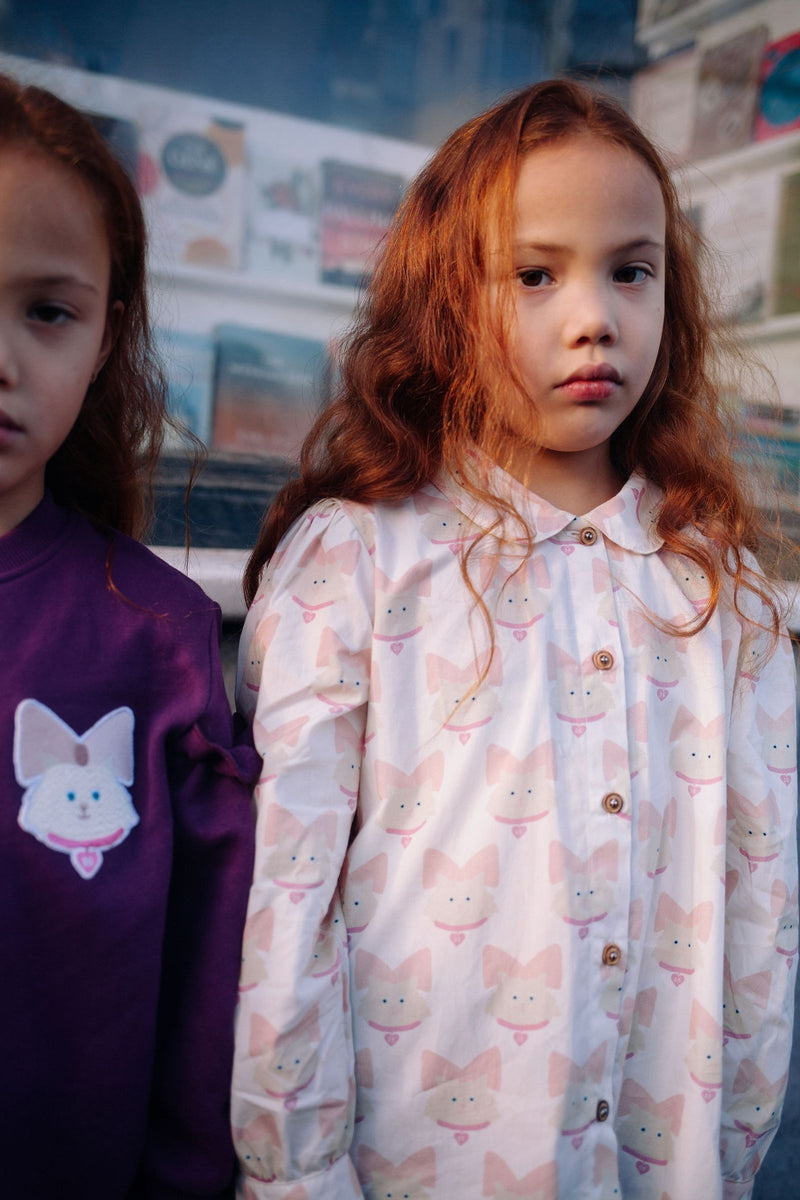 KITTY CAT BLOUSE PINKESQUE