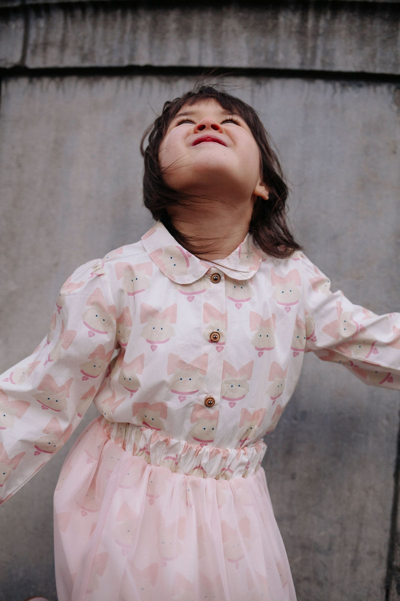 KITTY CAT BLOUSE PINKESQUE