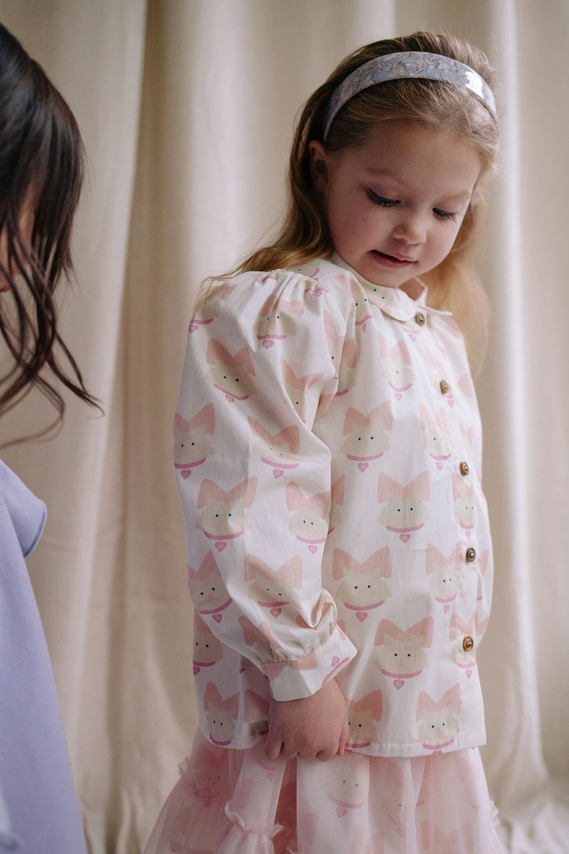 KITTY CAT BLOUSE PINKESQUE