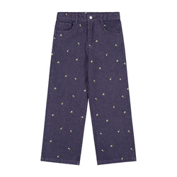 PERKY FLOWER DENIM JEANS HAZE