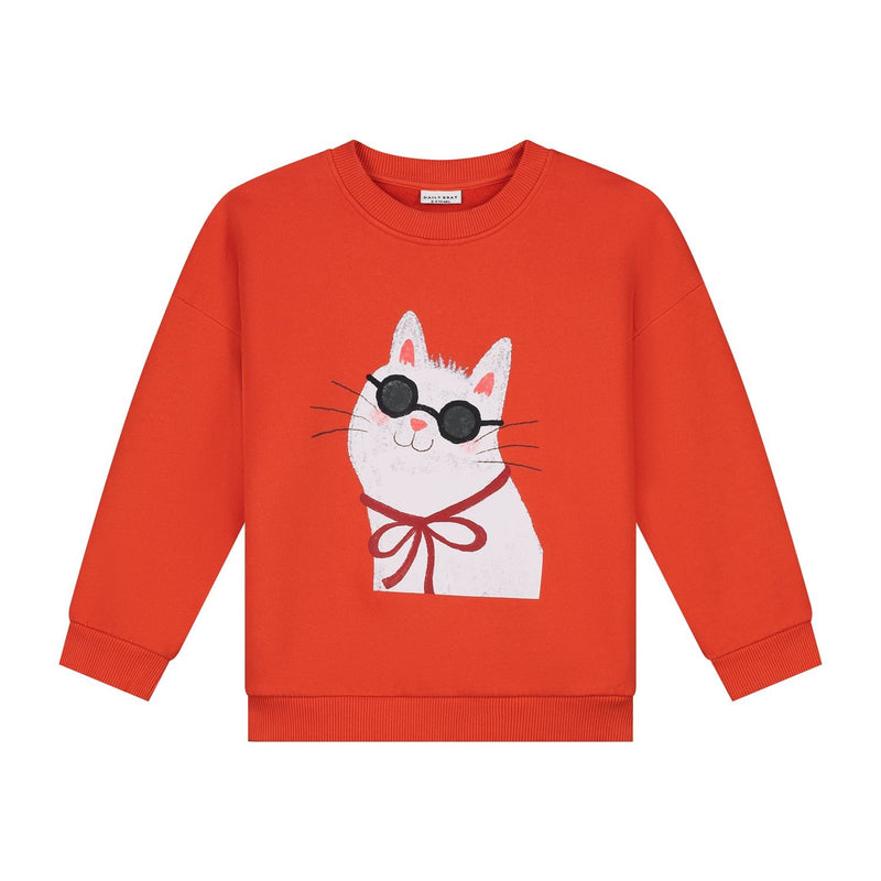 PURRLOCK HOLMES SWEATER RED