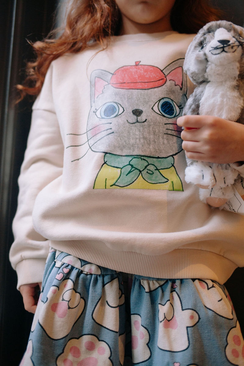 DOLLY PURRTON SWEATER PEARLED IVORY