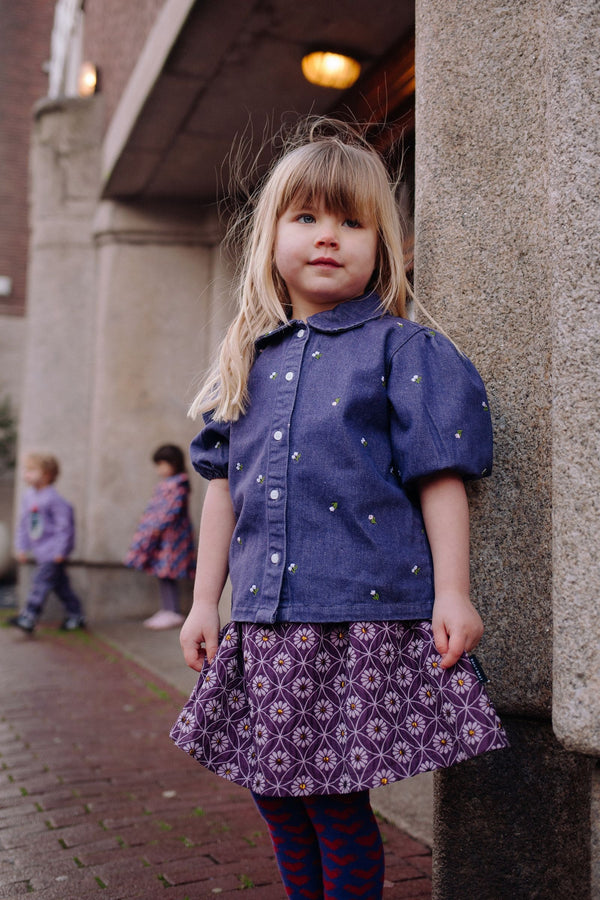 BRILLIANT BLOOM SKIRT GLITTERY FLOWER