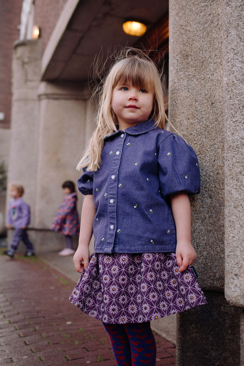 BRILLIANT BLOOM SKIRT GLITTERY FLOWER