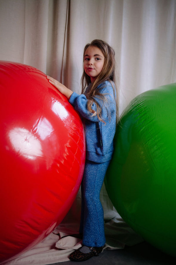 POPPY GLITTER PANTS GLORIOUS BLUE