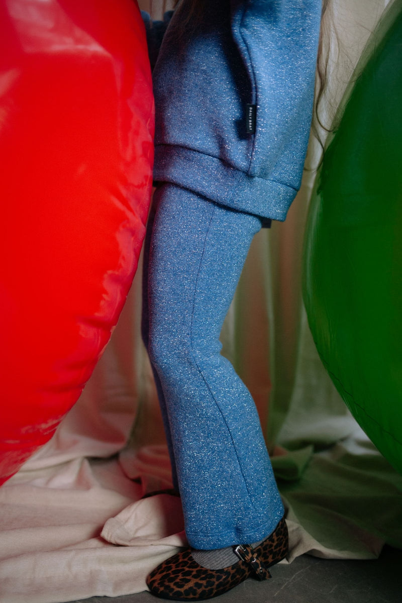 POPPY GLITTER PANTS GLORIOUS BLUE