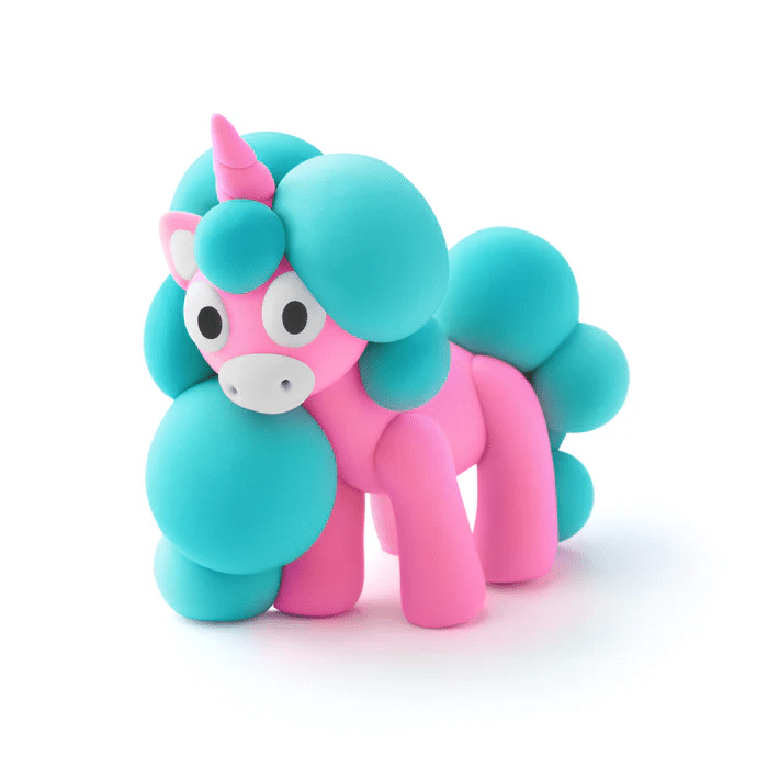 HEY CLAY RAINBOW UNICORN CLOUDY