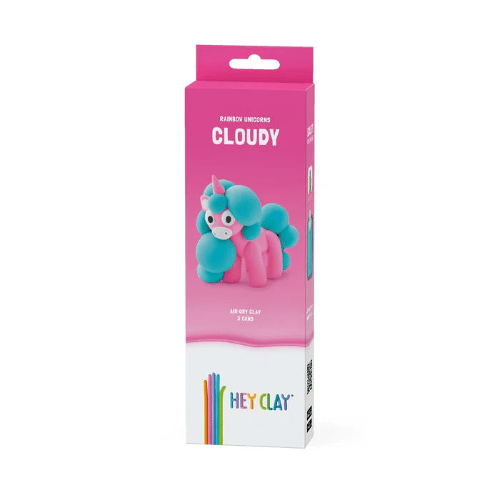 HEY CLAY RAINBOW UNICORN CLOUDY