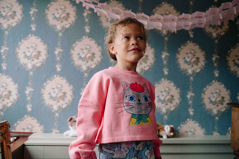 DOLLY PURRTON SWEATER STRAWBERRY PINK