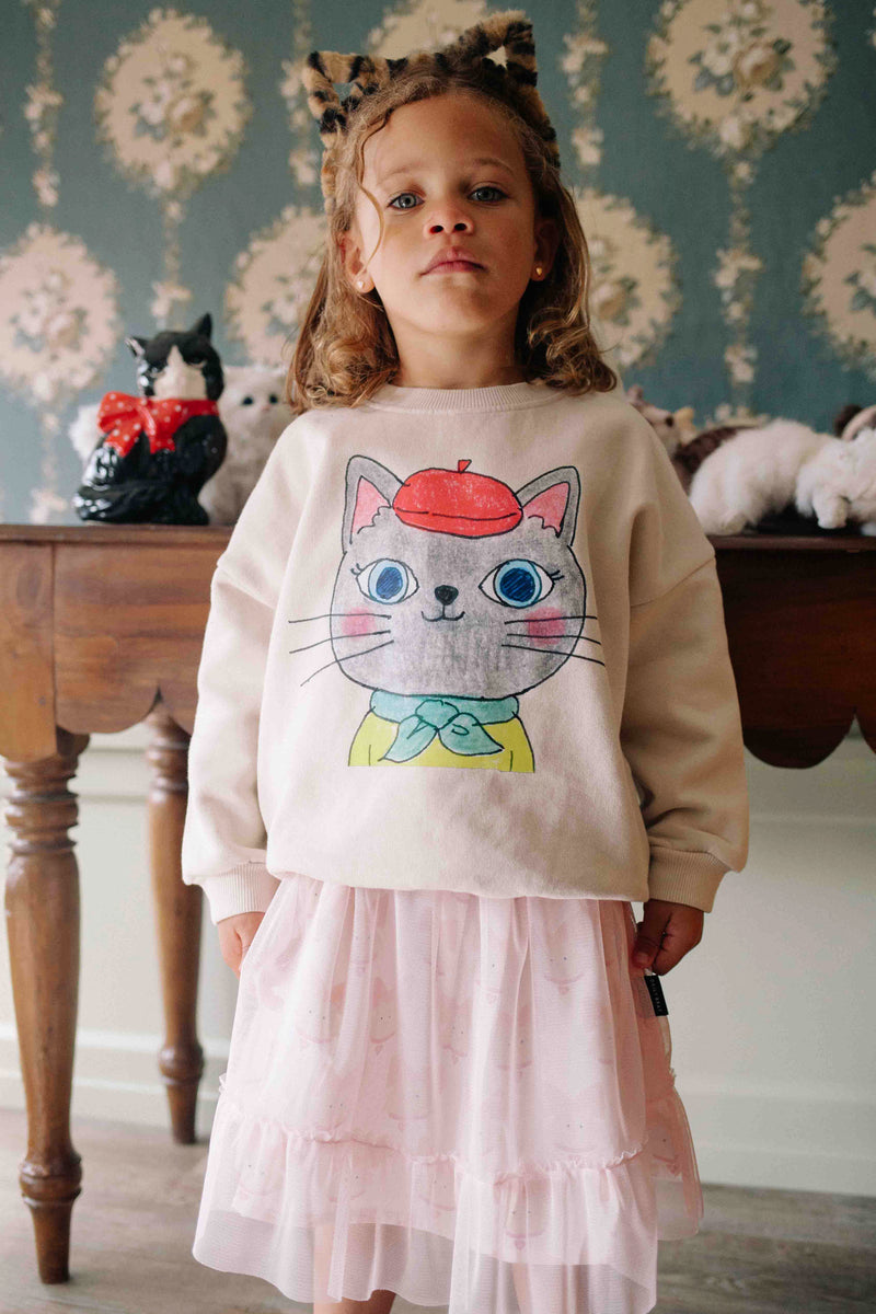 DOLLY PURRTON SWEATER PEARLED IVORY