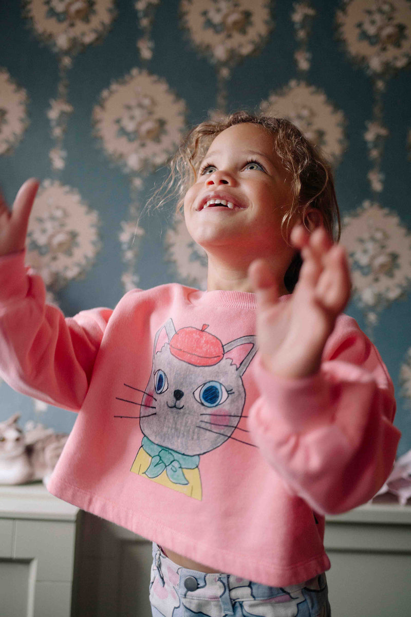 DOLLY PURRTON SWEATER STRAWBERRY PINK
