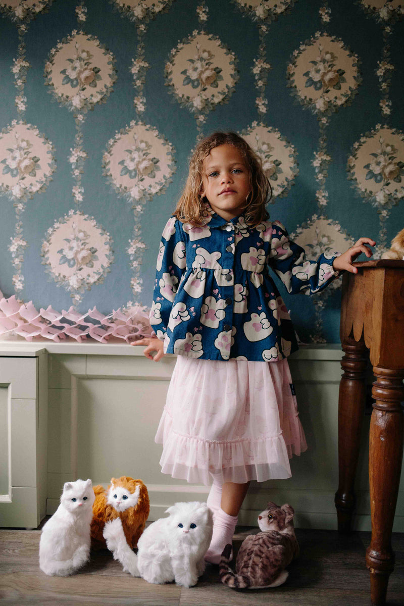 FLUFFYKINS DENIM TOP BLUE